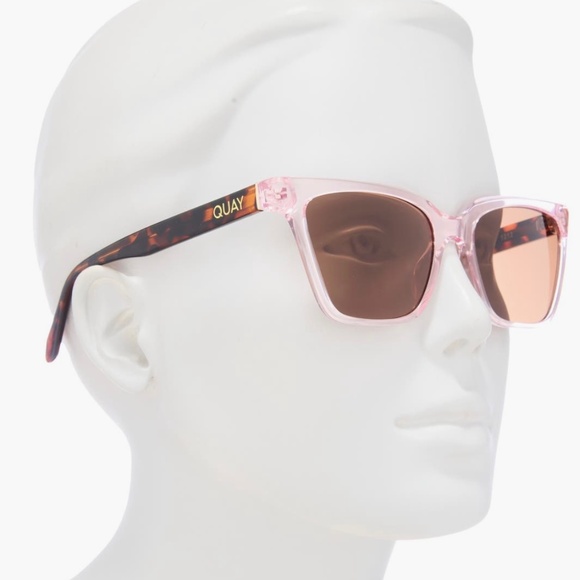 QUAY CEO CAT EYE Tortoise Square Sunglasses - Picture 4 of 8